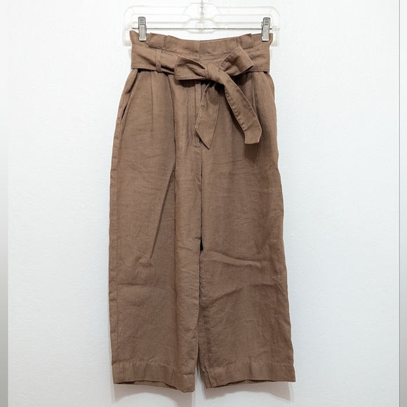 Brown Paper Bag Wide Leg Pants - Picture 3 of 6
